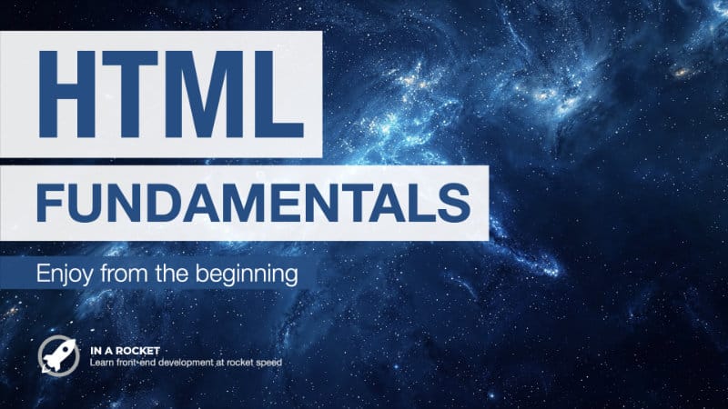 HTML Fundamentals course cover